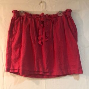 Linen skirt- hot pink/magenta color